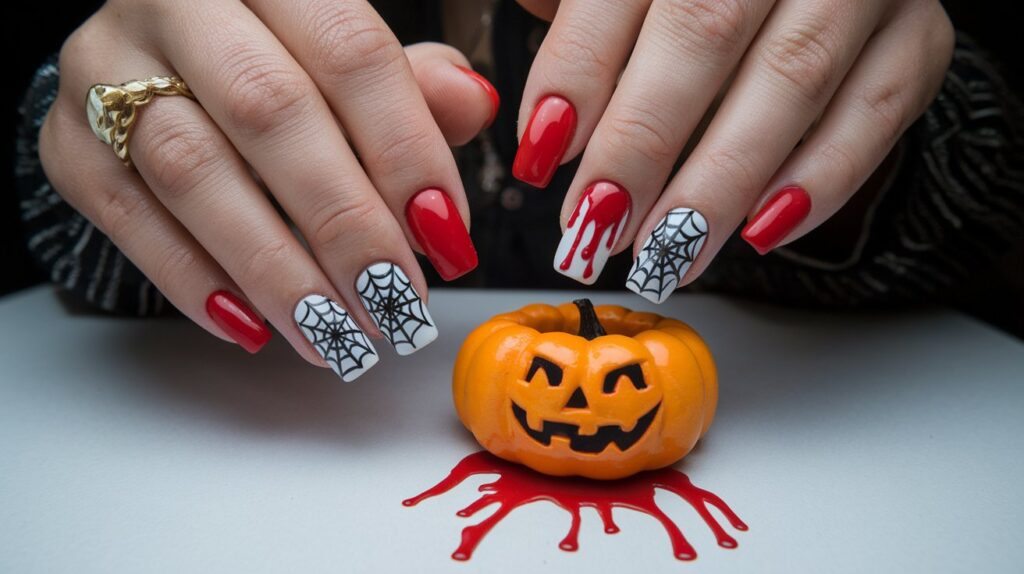 unhas halloween