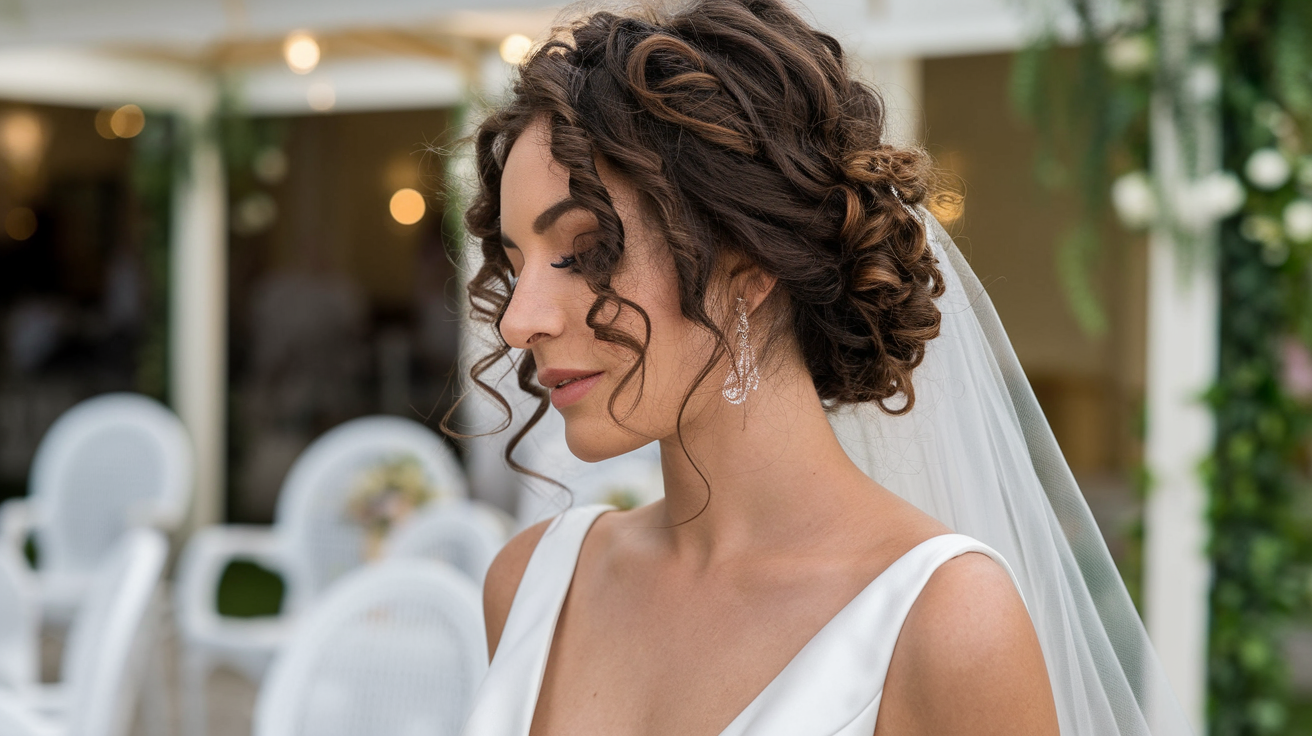 penteado para cabelo cacheado