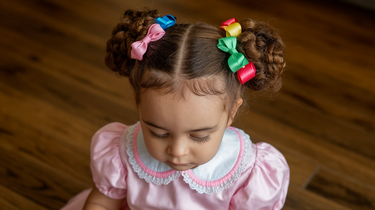 Penteado para Cabelo Cacheado Infantil